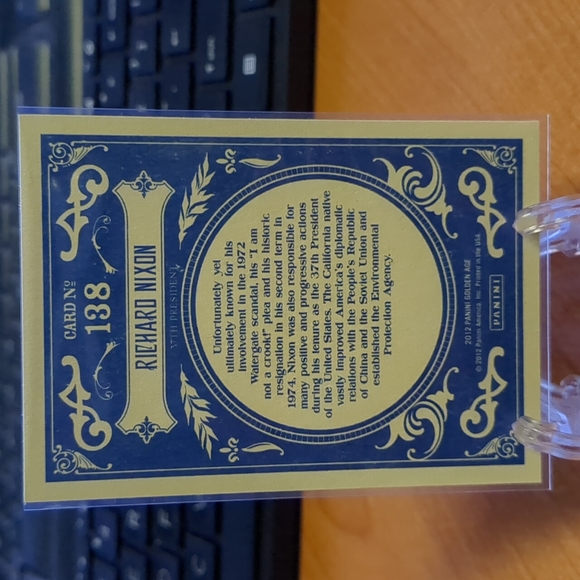 2012 - Richard Nixon - Panini - Golden Age - #138 - Picture 2 of 2